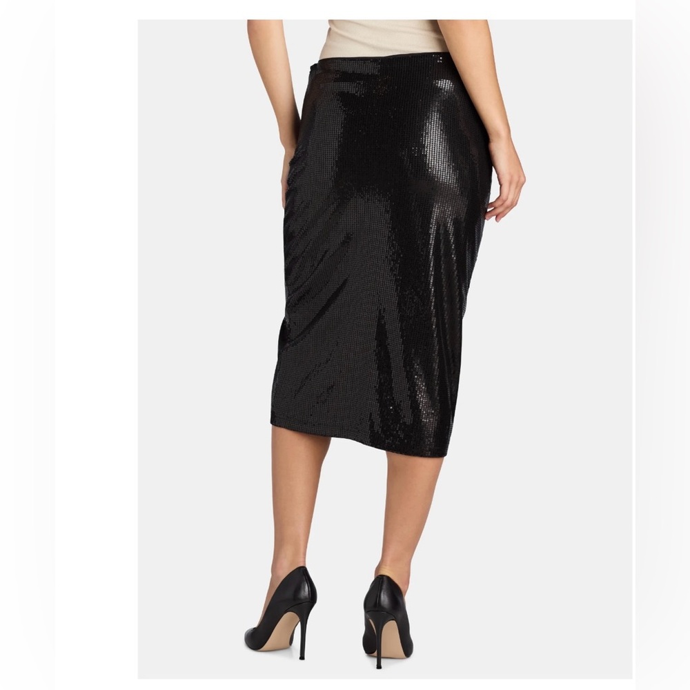 Time and Tru Women's Sequin Skirt with Side Slit, Sizes lg 12-14 - Picture 3 of 7